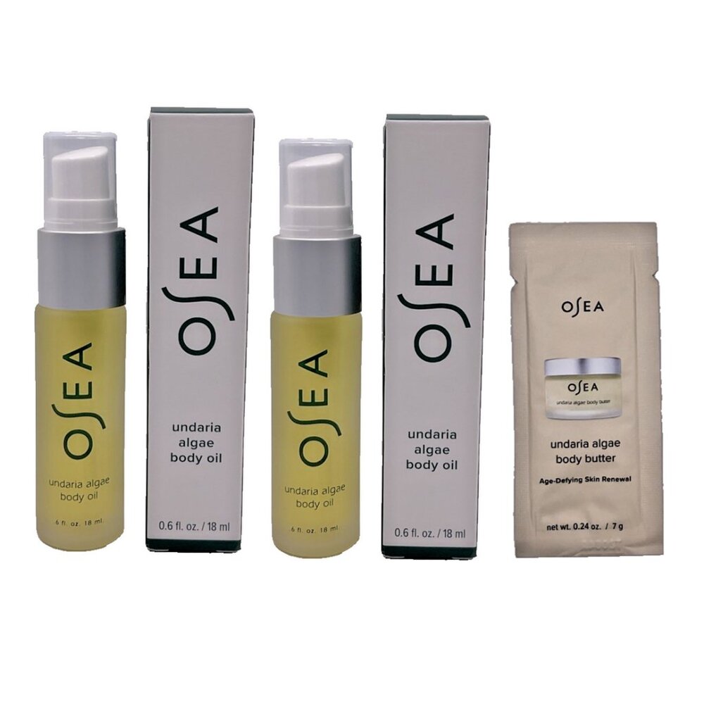 OSEA 5 Piece Set Undaria Algae Body Oil 4 x 18ml Body Butter 1 x 7g NEW Skincare